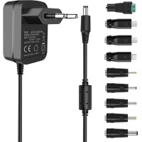 Блок живлення TKDY TP04-050300E 5 В 3 А, 5 В 3 А, 2,5 А, 2 А, 1,5 А, 1 А, 0,5 А, 0,3 А, чорний (my-19177)