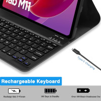 Чохол COEZFE із клавіатурою для Lenovo Tab M1, чорний (my-19120)