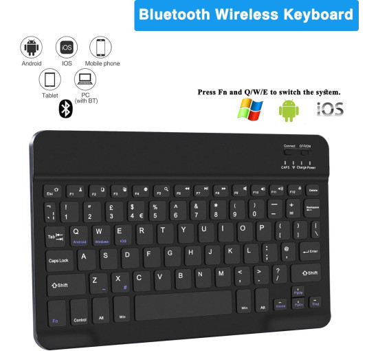 Чохол COEZFE із клавіатурою для Lenovo Tab M1, чорний (my-19120)