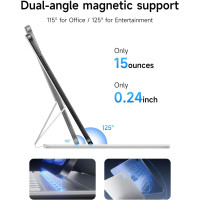 Чехол-клавиатура HOU для iPad 10/11 A16, ультратонкий, магнитный, белый (my-19119)
