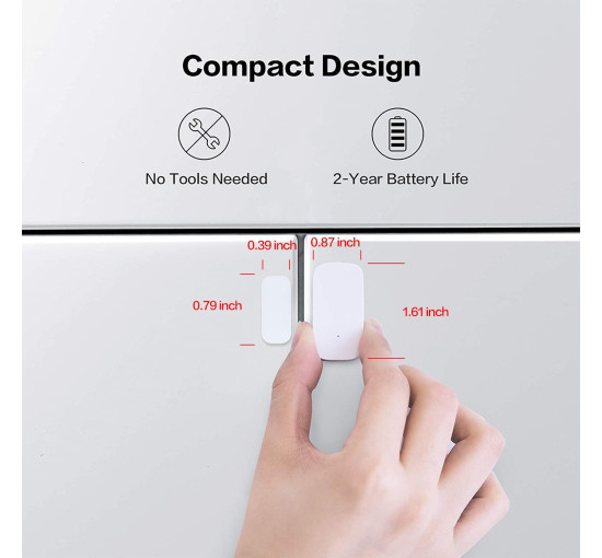 Датчик відкриття дверей та вікон Aqara ZigBee MCCGQ11LM, білий (my-19178)