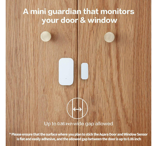 Датчик відкриття дверей та вікон Aqara ZigBee MCCGQ11LM, білий (my-19178)