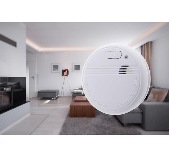 Дымовой извещатель Otio, сертифицированный по стандарту CE, белый (my-19138)