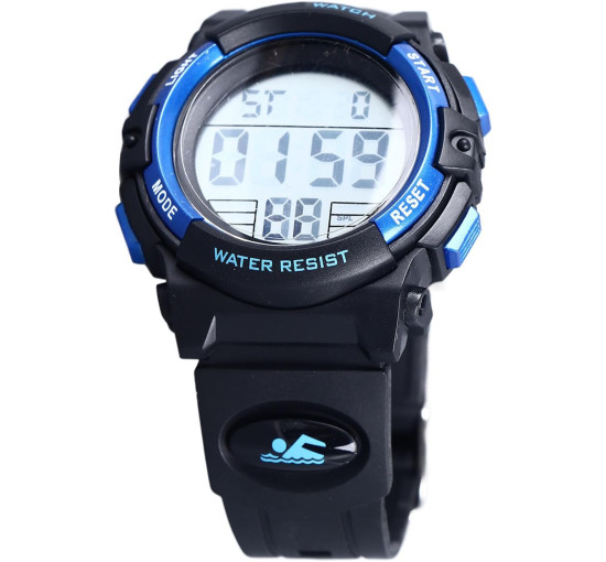 Електронний годинник Generic nxt7yw9mgz-11, 12/24-годинний формат, водонепроникність 50 м, синій (my-19183)