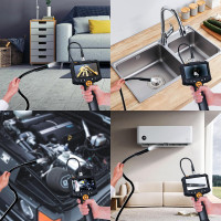 Ендоскопічна камера з підсвічуванням Daxiongmao, HD-бороскоп 1080P з 8 регульованими лампами, 4,3 дюйми (my-19129)