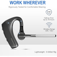 Гарнитура CONAMBO K18 Pro Bluetooth V5.1, 16 часов в режиме разговора HD CVC8.0, черный (my-19065) Гарнитура CONAMBO K18 Pro Bluetooth V5.1, 16 часов в режиме разговора HD CVC8.0, черный (my-19065)
