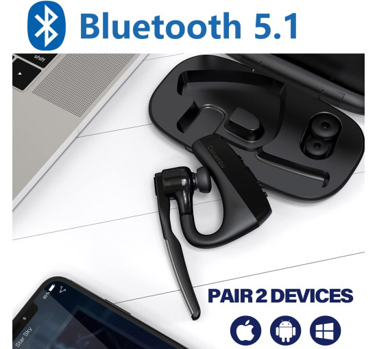 Гарнитура CONAMBO K18 Pro Bluetooth V5.1, 16 часов в режиме разговора HD CVC8.0, черный (my-19065)