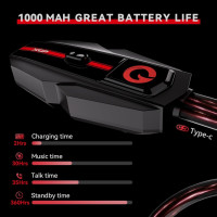 Гарнітура XGP Bluetooth для мотоциклетного шолома, для двох мотоциклістів, чорний (my-19072)