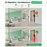 Камера видеонаблюдения YESYAMO Y440 разрешением 2K и 4 Мп, с обзором 360°, белый (my-19127)