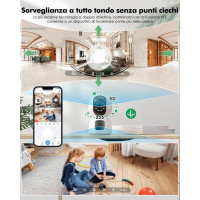 Камера видеонаблюдения YESYAMO Y440 разрешением 2K и 4 Мп, с обзором 360°, белый (my-19127)