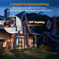 Кімнатна HDTV-антена QGClearSO DE-15806 для телевізорів з магнітною основою, сірий (my-19094)