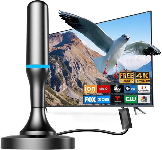 Комнатная цифровая телевизионная антенна DTB TECH дальнего действия с усилителем сигнала, 4K 1080P HDTV, черная (my-19111) Комнатная цифровая телевизионная антенна DTB TECH дальнего действия с усилителем сигнала, 4K 1080P HDTV, черная (my-19111)