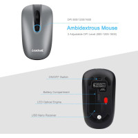 Комплект беспроводной клавиатуры и мыши LeadsaiL, серый (my-19136) Комплект беспроводной клавиатуры и мыши LeadsaiL, серый (my-19136)