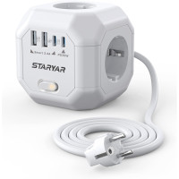 Куб із розетками STARYAR P194-35W 35 Вт, білий (my-19123)