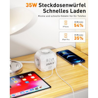 Куб із розетками STARYAR P194-35W 35 Вт, білий (my-19123) Куб із розетками STARYAR P194-35W 35 Вт, білий (my-19123)