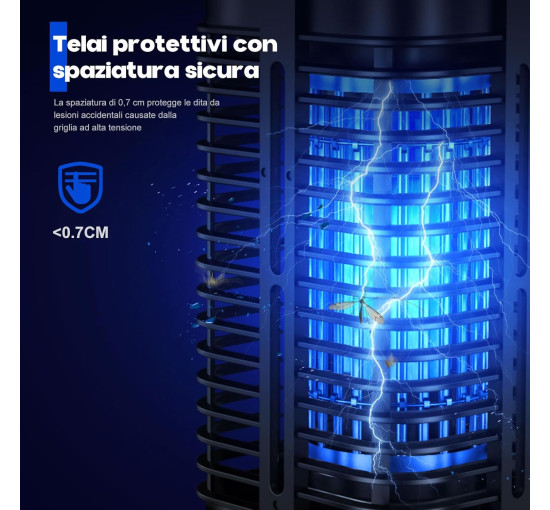 Лампа для уничтожения комаров Quilted Northern QH90-20W, модернизированная, 20 Вт, УФ-лампа, синий (my-19191)