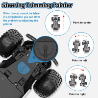 Машинка з дистанційним керуванням Buoeuik Монстр-трак, 2,4 ГГц зі світлодіодними фарами (my-19192)