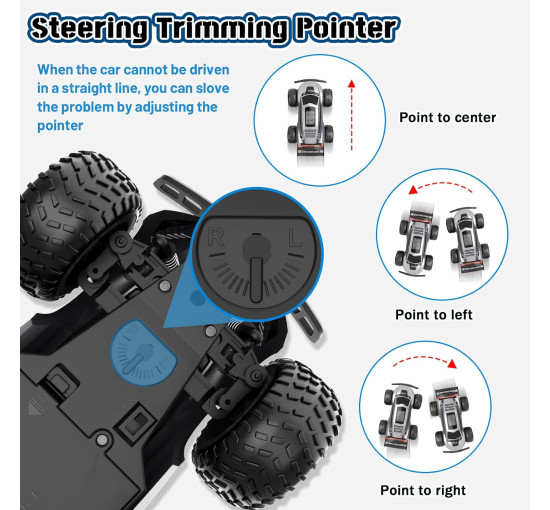Машинка с дистанционным управлением Buoeuik Монстр-трак, 2,4 ГГц со светодиодными фарами (my-19192)