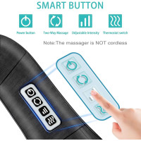 Масажер для спини та шиї AERLANG HSPJLC01, з підігрівом, чорний (my-19106)