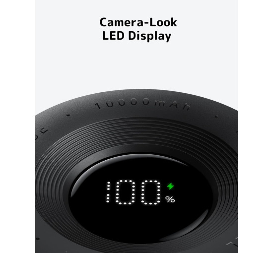 Мини-зарядное устройство VRURC T6S с кабелем, 10000 мАч, 20 Вт, быстрая зарядка, белый (my-19157)