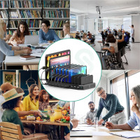 Багатофункціональна зарядна станція SUIDEK CW2003000US, 60 Вт, 10-портова, чорний (my-19045) Багатофункціональна зарядна станція SUIDEK CW2003000US, 60 Вт, 10-портова, чорний (my-19045)