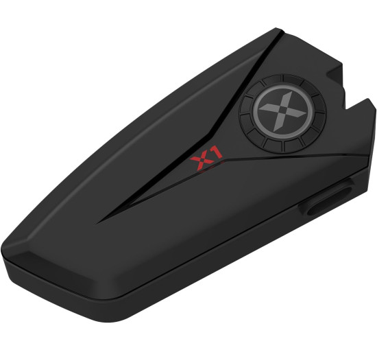 Мотоциклетні навушники XGP X1 Bluetooth V5.3 з голосовим помічником, динаміки шолома 40 мм, чорний (my-19190)