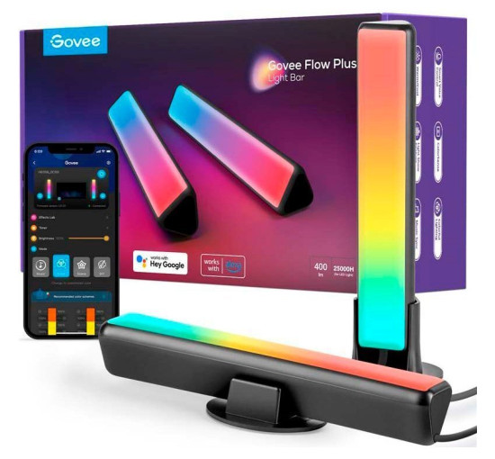 Набір адаптивного підсвічування Govee H6056 RGBICWW WiFi, чорний (my-19128) Набір адаптивного підсвічування Govee H6056 RGBICWW WiFi, чорний (my-19128)