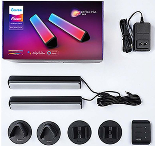 Набір адаптивного підсвічування Govee H6056 RGBICWW WiFi, чорний (my-19128)