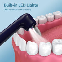 Набір для відбілювання зубів Jeyoe, з 5 змінними головками та режимами чищення, синій (my-19056)