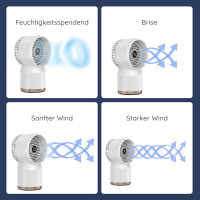 Настільний вентилятор WAVV DF01 з водяним охолодженням, 4 швидкості, зволоження 18 годин, білий (my-19188) Настільний вентилятор WAVV DF01 з водяним охолодженням, 4 швидкості, зволоження 18 годин, білий (my-19188)