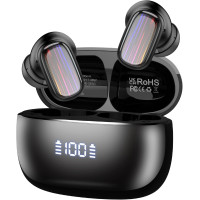 Навушники-вкладиші Conyat H63 з функцією перекладу на основі штучного інтелекту, Bluetooth 5.4, чорний (my-19153)