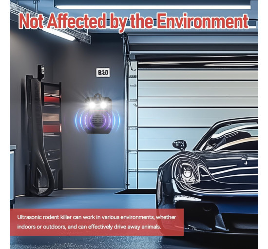 Отпугиватель куниц MEKEET UR06 для сада с мигающим светом и ультразвуком (my-19166)