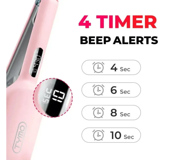 Плойка для завивки волос TYMO ROVY, розовый (my-19135)