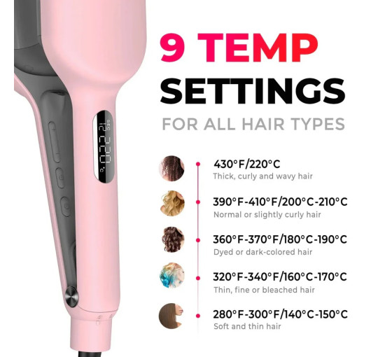 Плойка для завивки волос TYMO ROVY, розовый (my-19199)