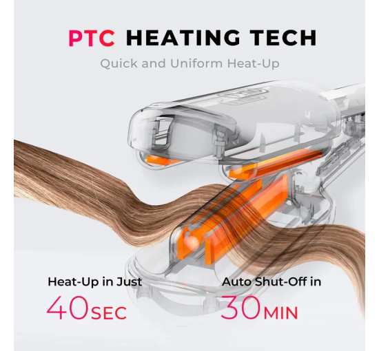 Плойка для завивки волос TYMO ROVY, розовый (my-19199)