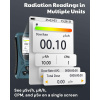 Портативний детектор радіації AEGTEST із РК-дисплеєм, синій (my-19055)