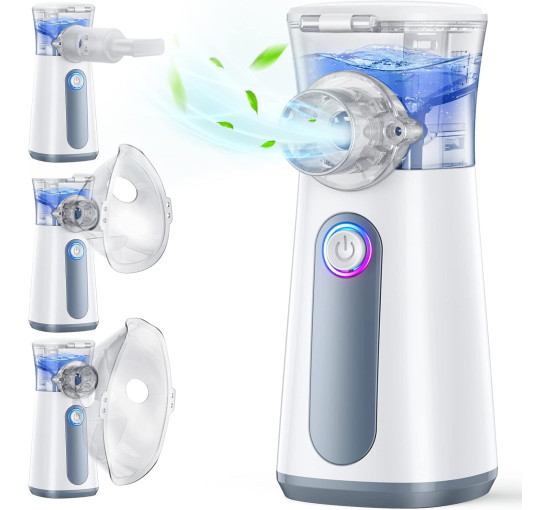 Портативный небулайзер Mioduro MESH-S600C с мундштуком и 2 масками (my-19200)