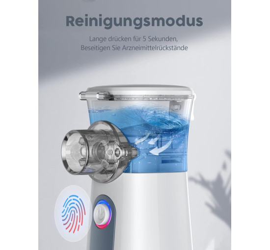 Портативный небулайзер Mioduro MESH-S600C с мундштуком и 2 масками (my-19200)