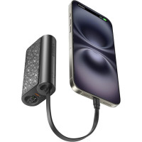 Портативный павербанк Veger V1179 10000 мАч с кабелем-цепочкой и быстрой зарядкой PD 20W (my-19133)