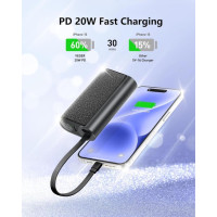 Портативний павербанк Veger V1179 10000 мАг з кабелем-ланцюжком та швидкою зарядкою PD 20W (my-19133) Портативний павербанк Veger V1179 10000 мАг з кабелем-ланцюжком та швидкою зарядкою PD 20W (my-19133)