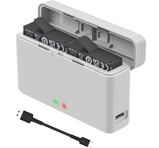 Портативний швидкий зарядний пристрій LiLiTok для Insta360 Ace Pro, сірий (my-19185)