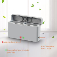 Портативное быстрое зарядное устройство LiLiTok для Insta360 Ace Pro, серый (my-19185)