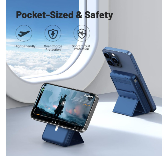 Портативное зарядное устройство Azmuth KT-D020 Power Bank, 10000 мА·ч, синий (my-19175)