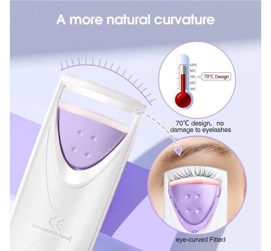 Профессиональные щипцы для завивки ресниц TOUCHBeauty TB-2003B с подогревом (my-19112)