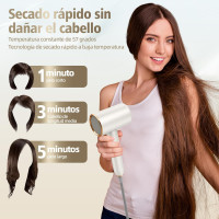 Професійний фен BAMBOO QUEEN Q8 з іонізацією 2400 Вт, сріблястий (my-19085)