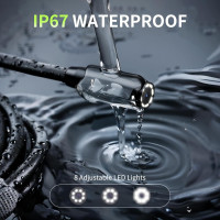 Промышленный эндоскоп Hopefox G45M 5M 1080P HD с 4,3-дюймовым IPS-экраном, черный (my-19048)