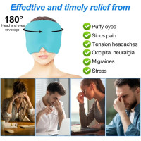 Шапочка-капюшон PacuM для снятия головной боли, 400г., синяя (my-19143)