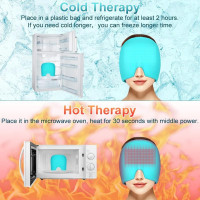 Шапочка-капюшон PacuM для снятия головной боли, 400г., синяя (my-19143)