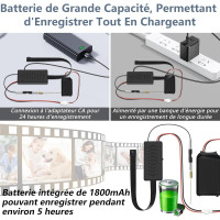 Шпионская камера Nisanuki DIY8 WiFi, 5G 1080P, с пультом ДУ (my-19181)