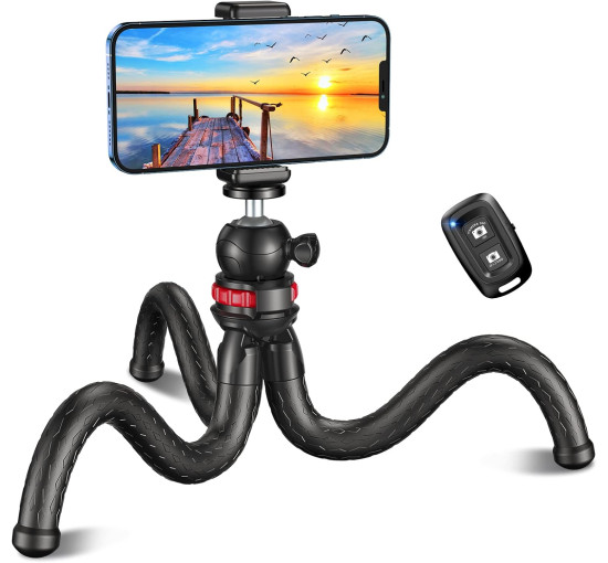 Штатив CIRYCASE 30Q для телефону з бездротовим пультом керування, що обертається на 360°, коричневий (my-19145) Штатив CIRYCASE 30Q для телефону з бездротовим пультом керування, що обертається на 360°, коричневий (my-19145)